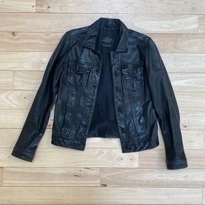 AllSaints black leather jacket